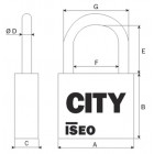 Cadenas CITY marine automatique ISEO FRANCE (CAVERS) 02042103I