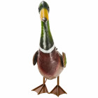 Canard colvert en métal 32 x 12 x 40 cm