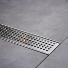 Caniveau de douche italienne inox – 70 cm modèle carré