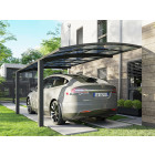 Carport Aluminium Autoportant BOLTON - Profondeur x largeur x hauteur : 500 x 300 x 240 - Toiture en Polycarbonate Traite Anti-UV