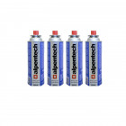 Cartouche gaz camping 4 x 227g alpentech butane un2037 recharges pour désherbeurs réchauds et lampes camping