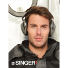 Casque anti bruit pliable singer leger et compact coquilles reglables mousse de confort haute densite