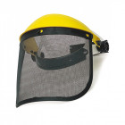 Casque de protection singer a visiere grillagee relevable en inox 305 x 195 mm professionnel