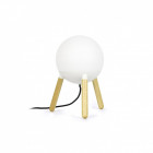 Lampe de table blanche mine 1 ampoule