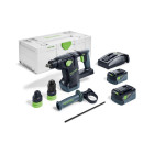 Perforateur burineur sans fil KHC 18 5,0 EBI-Plus - FESTOOL - avec 2 batteries 18V 5.0Ah - chargeur - Systainer - 577448