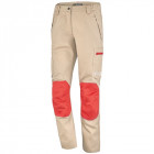 Pantalon femme phyto safe - 9e50 - beige / rouge - xs