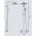 Colonne de douche mizu noire thermador - miz23ne