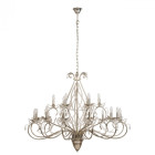 Chandelier argenté classic 18 ampoules 170 cm