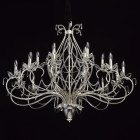 Chandelier argenté classic 18 ampoules 170 cm