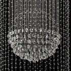 Chandelier argentée crystal 15 ampoules 290 cm