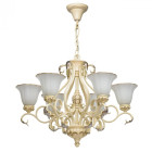 Chandelier beige country 6 ampoules 225 cm