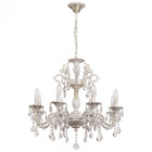 Chandelier blanc classic 8 ampoules 96 cm
