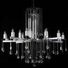 Chandelier chromé crystal 18 ampoules 205 cm Chandelier chromé crystal 18 ampoules 205 cm