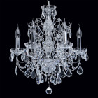 Chandelier chromé crystal 6 ampoules 93 cm Chandelier chromé crystal 6 ampoules 93 cm