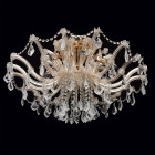 Chandelier doré crystal 6 ampoules 40 cm Chandelier doré crystal 6 ampoules 40 cm