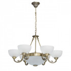 Chandelier laiton classic 8 ampoules 90 cm
