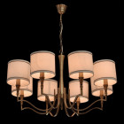 Chandelier laiton elegance 8 ampoules 83 cm