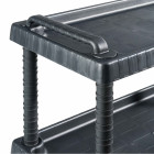 Chariot Porte-Outils - 3 Étagères - 75 X 37.5 X 92 Cm