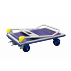 Chariot dossier repliable Prestar® avec frein plateau tôle antidérapant 200 kg - 805007165