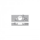 Charniére à boitier sensys 8639i w45 ths 55, coudure -2 mm