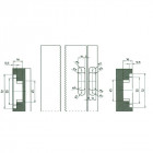 Charnière de meuble kubikina k6100