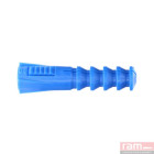 Sachet de 12 chevilles R10 bleues sans collerette - 9044