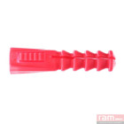 Sachet de 20 chevilles R8 rouges sans collerette - 9043