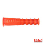 Seau de 250 chevilles RC14 orange avec collerette - 9131