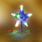 Cimier étoile de sapin de noël multicolore Virage