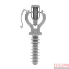 Sachet 10 clipeo gris simple 16mm pour tube IRL