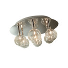 Cluster - 040452 - plafonnier en verre et metal