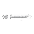 Pointes annelées électrozinguées CNA