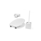 Coffert wc 3 piéces bamboo moulé couleur blanc. Taille universelle