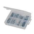 Coffret d'écrous et vis à métaux à tête fraisée - 105 pcs