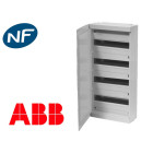 Coffret modulaire 72 modules 4 rangées avec porte opaque ABB