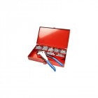 Coffret pince à main degometal go-755 avec 1000 rivets