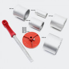 Coffret scie-cloche kit de 8 pièces 32 jusqu'à 83 mm foret de centrage bricolage outils helloshop26 3416170