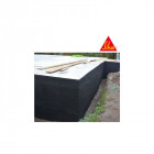 Collage d'isolant thermique et protection des fondations sika igakol - noir - 5kg