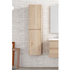 Colonne suspendue palma 2 portes bois clair texturé l.35 x p.24 x h.140