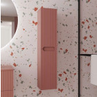 Colonne de salle de bain Terracotta suspendu - Hauteur 120 cm - 2 Portes - LEON Aurlane - LAV983