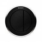 Commande déportée type 10 pneumatique Geberit noir-chrome-brillant