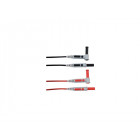 Jeu de 2 cordons 1.5m Silicone rouge/noir surmoulés CHAUVIN ARNOUX P01295453Z