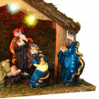 Crèche de noël lumineuse 8 santons eminza