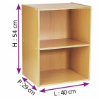 Cube de rangement modulable - 2 niches