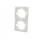 Plaque blanche double verticale
