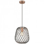 Suspension cuivre antique whitby h187 1 lumières