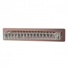 Applique murale cuivre crystal 1 ampoule 15 cm