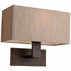 Applique prince, bronze, avec abat-jour perle