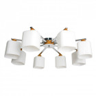 Plafonnier chromé megapolis 8 ampoules 20 cm