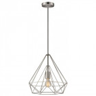 Suspension nickel satiné telford l38 1 lumières Suspension nickel satiné telford l38 1 lumières